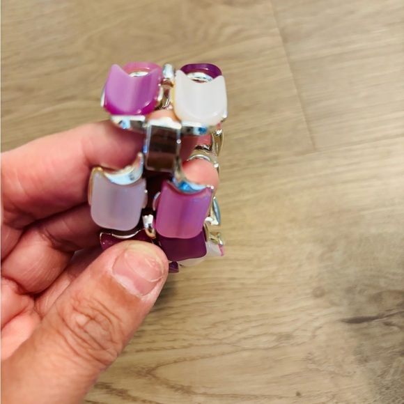 Elegant Pink and Purple Women's Bracelet - Picture 5 of 5
